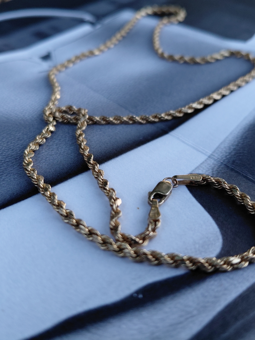 14th & Union Gold Twisted Rope Chain Necklace